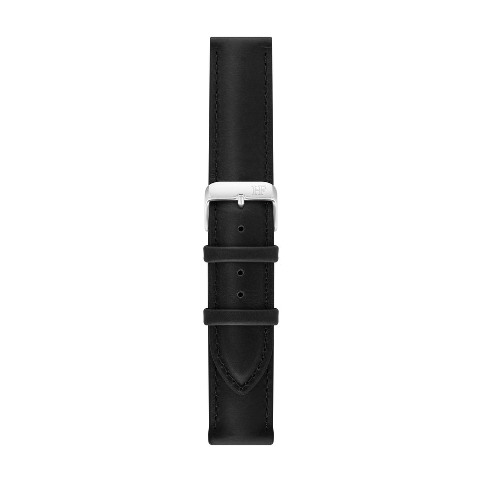 Winchester - 20mm Black Leather Band